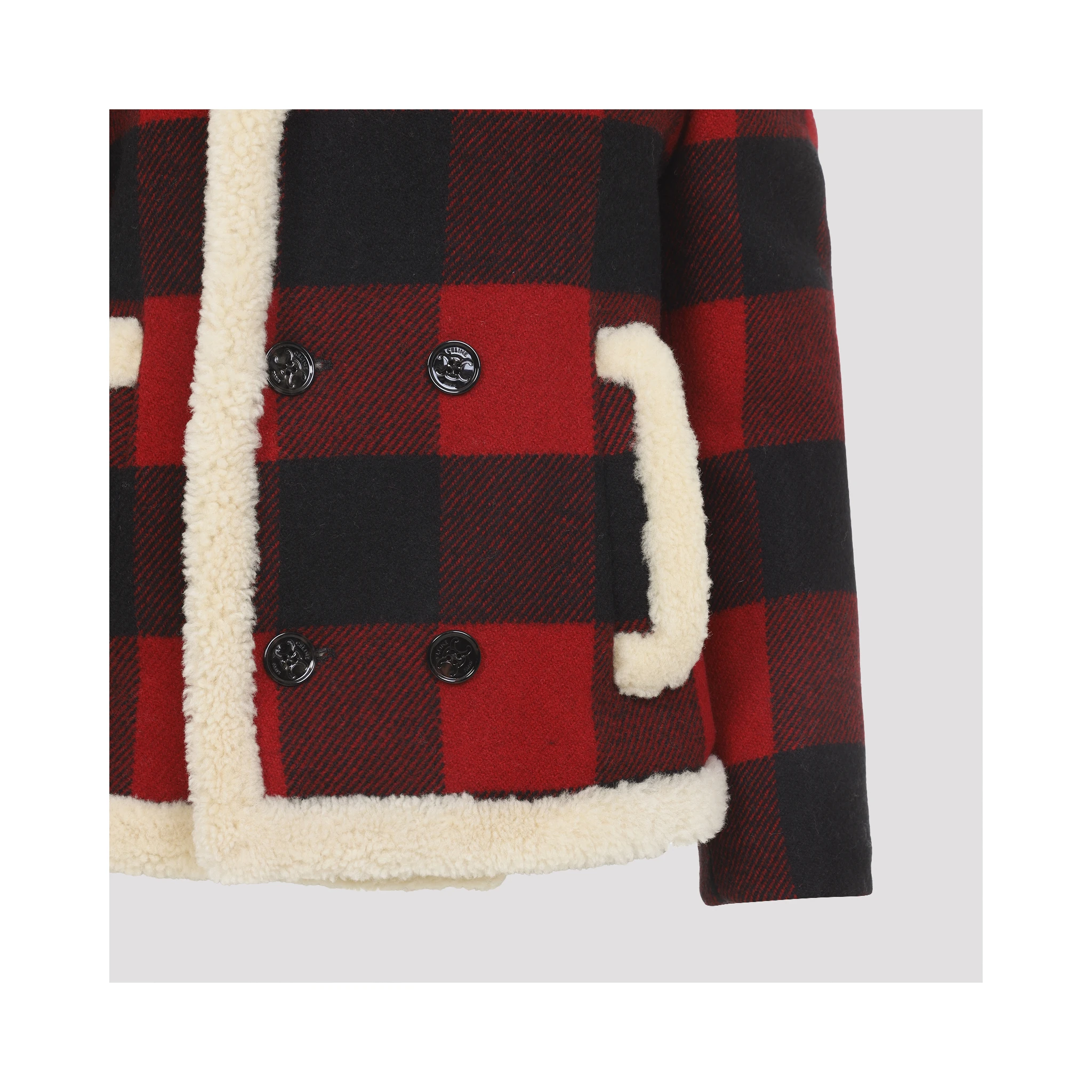 Celine Caban Shearling Jacket