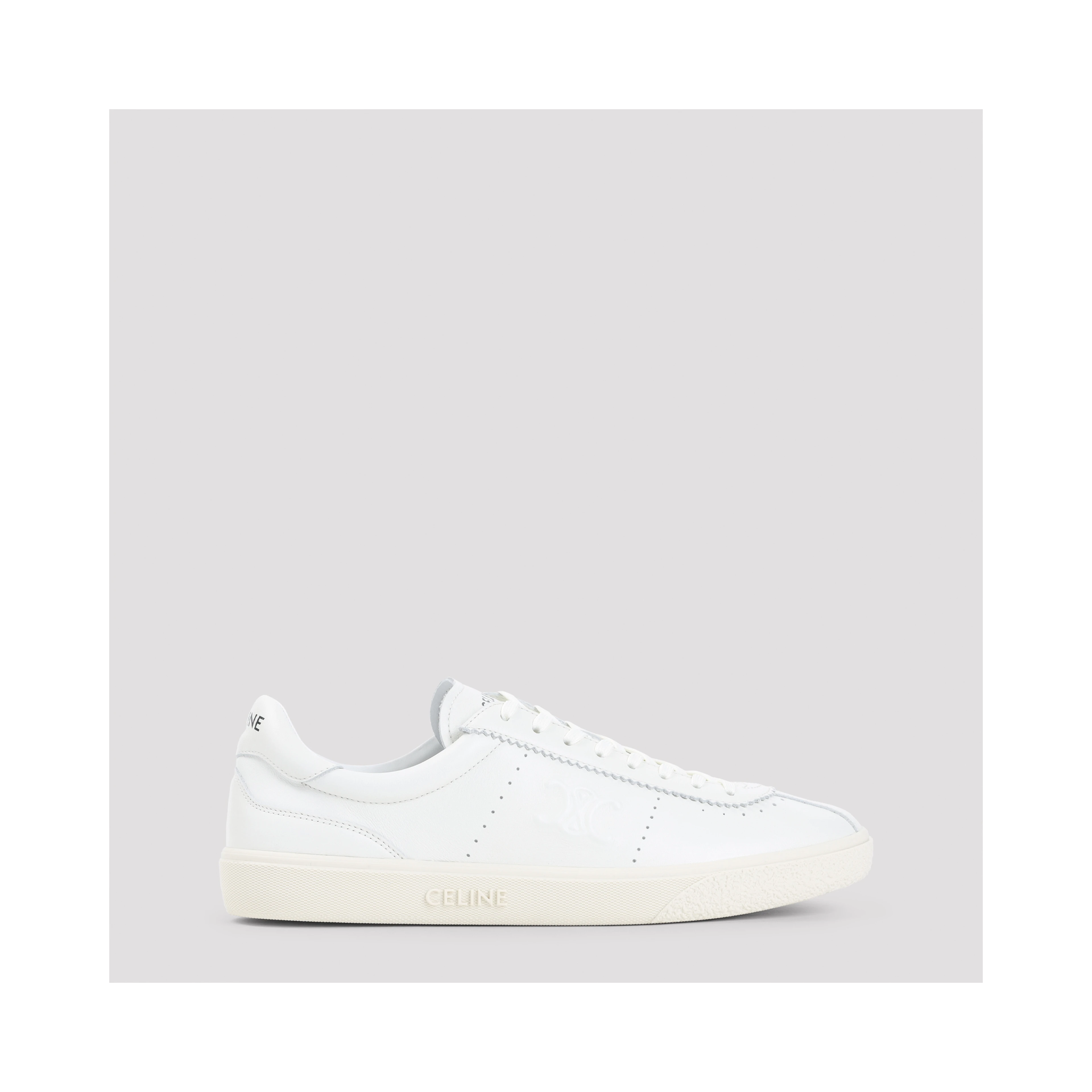 Celine Low Lace-up Sneakers With Triomphe