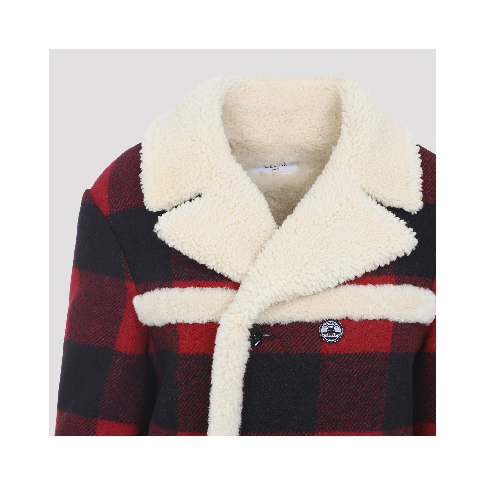 Celine Caban Shearling Jacket