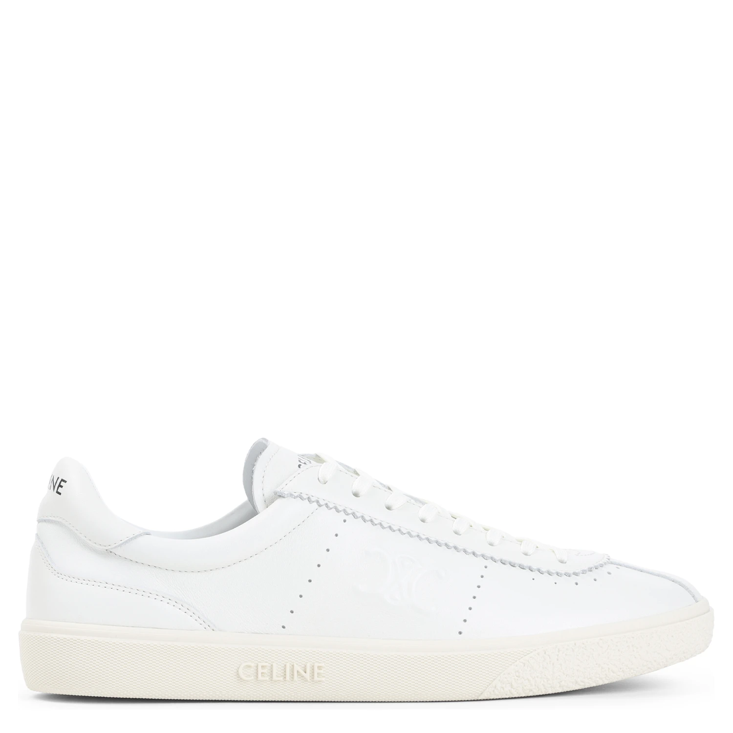 Celine Low Lace-up Sneakers With Triomphe