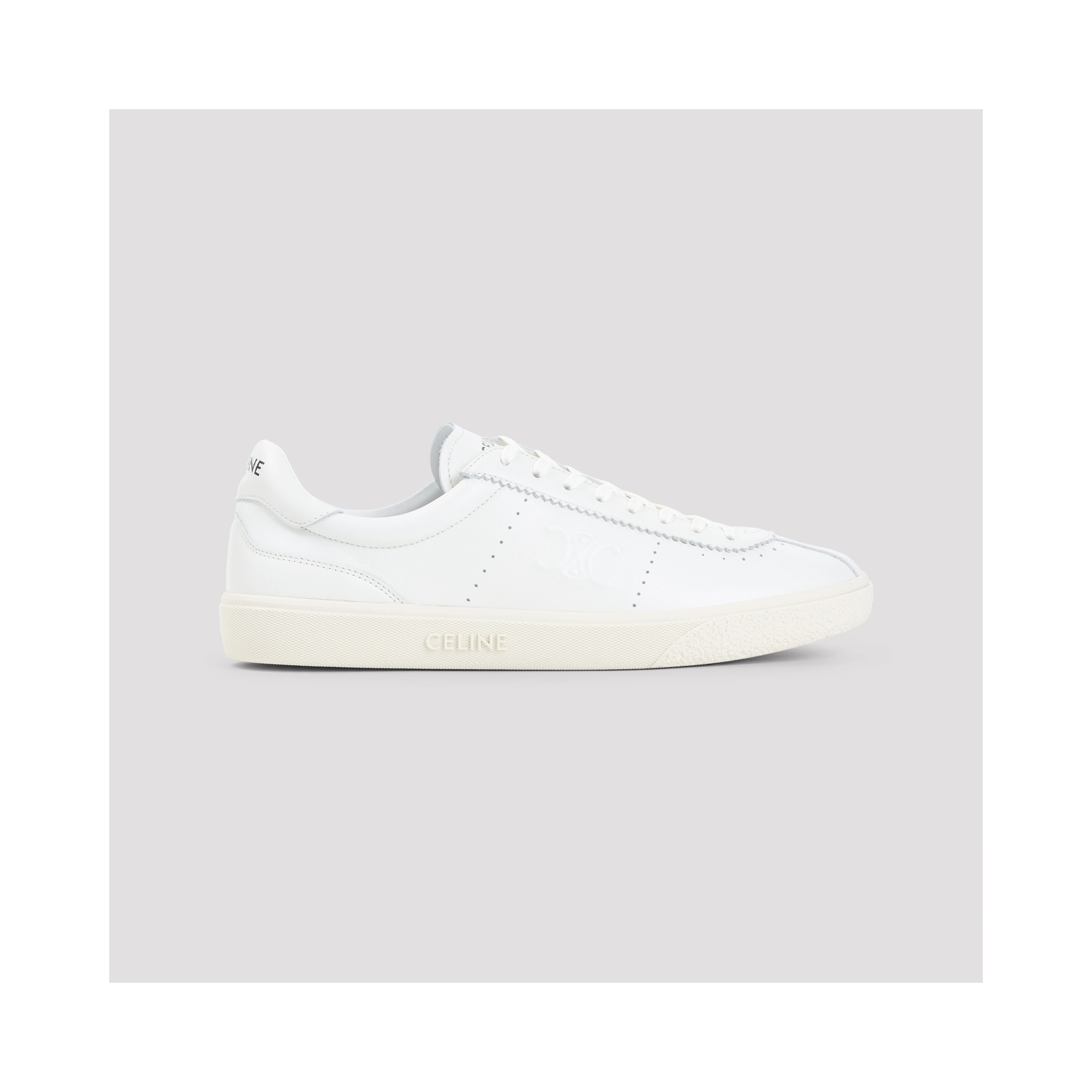 Celine Low Lace-up Sneakers With Triomphe