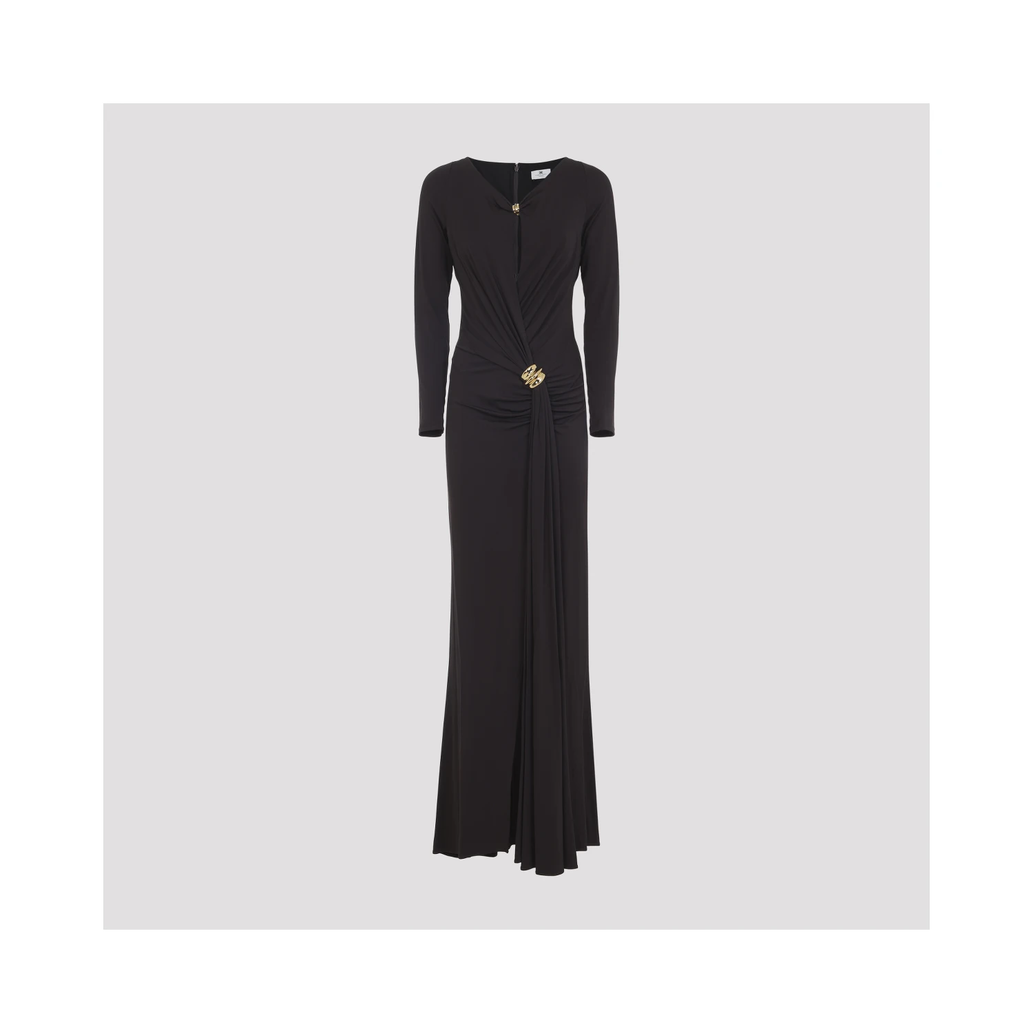Elisabetta Franchi Jersey Brown Gown