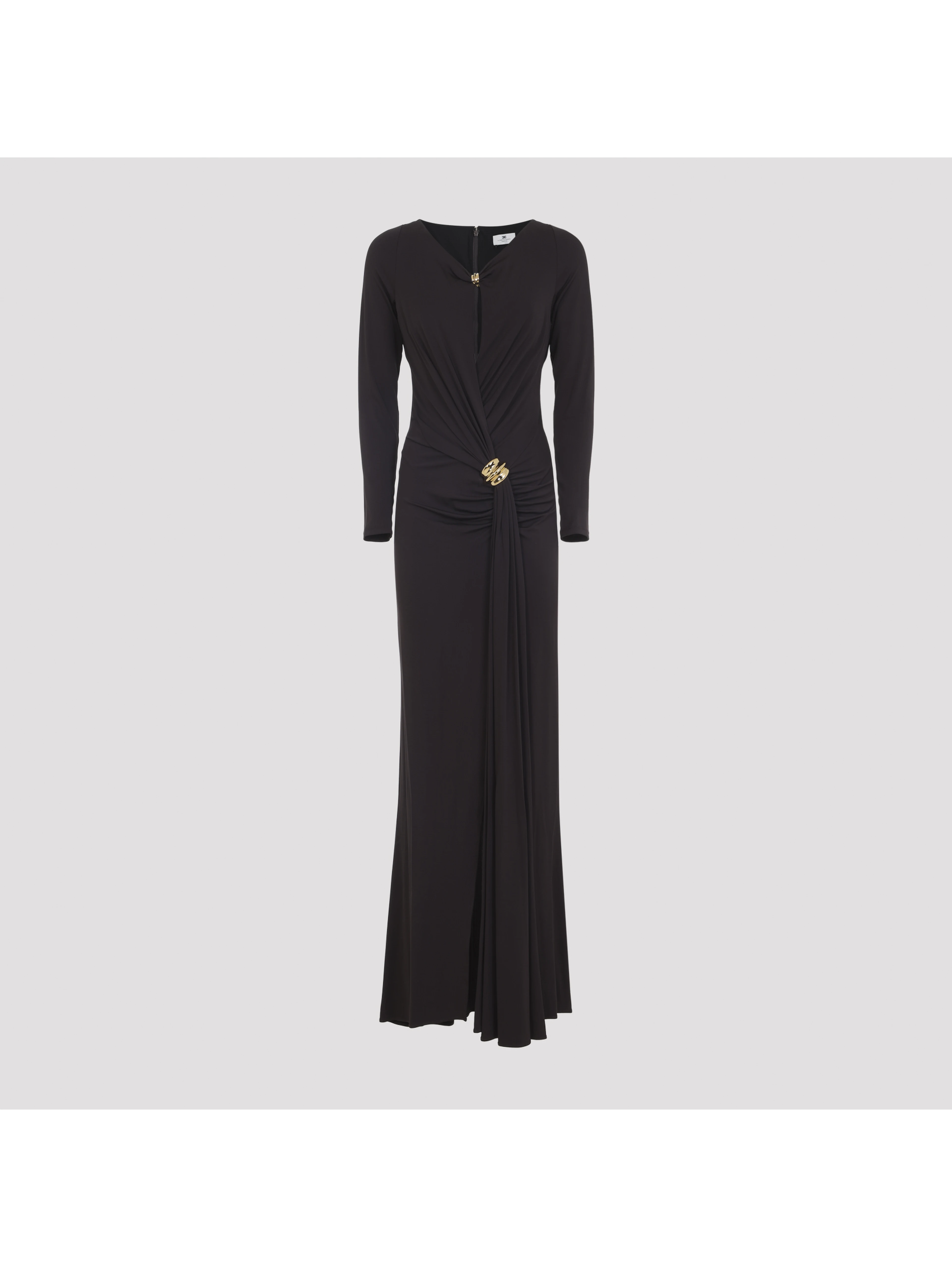 Elisabetta Franchi Jersey Brown Gown