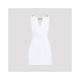 Elisabetta Franchi Mini Dress With Gold Detail