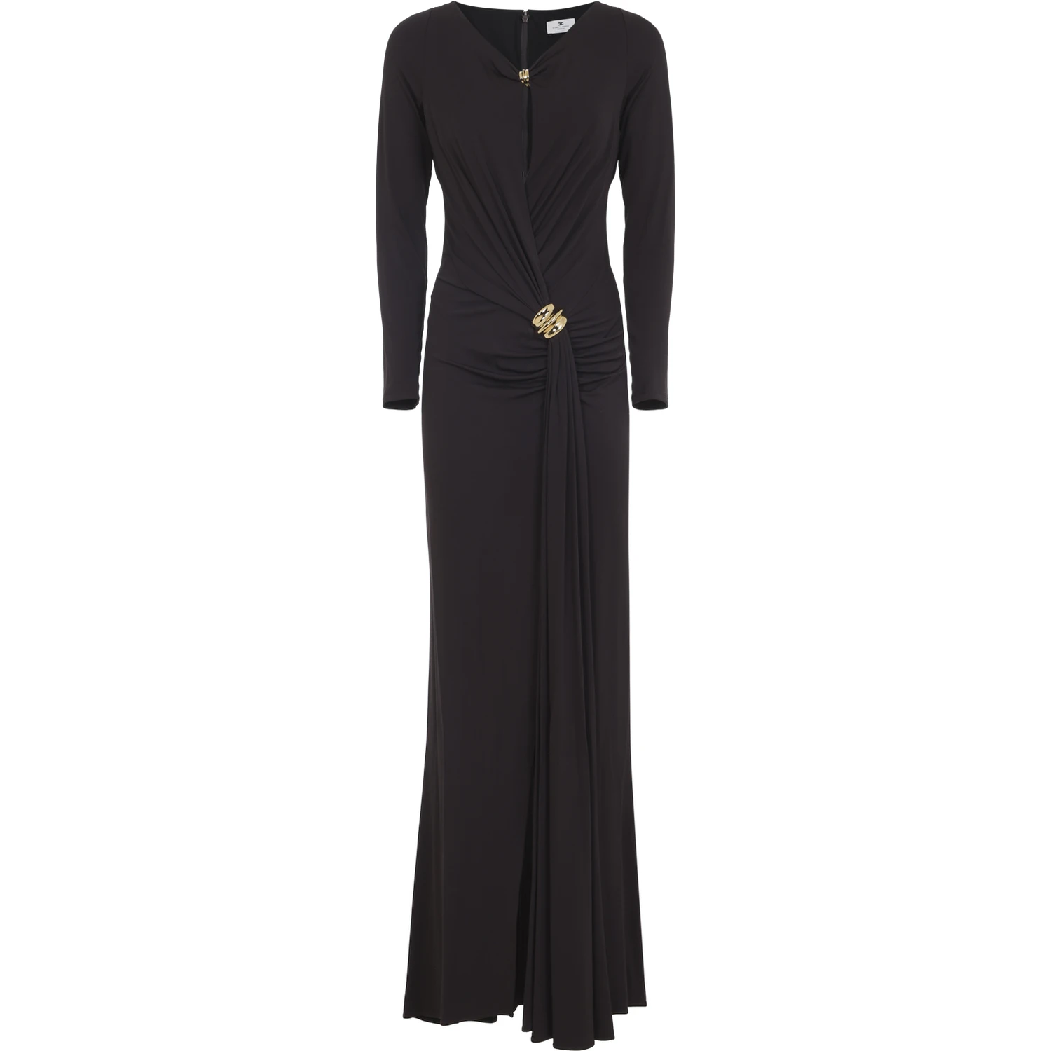 Elisabetta Franchi Jersey Brown Gown