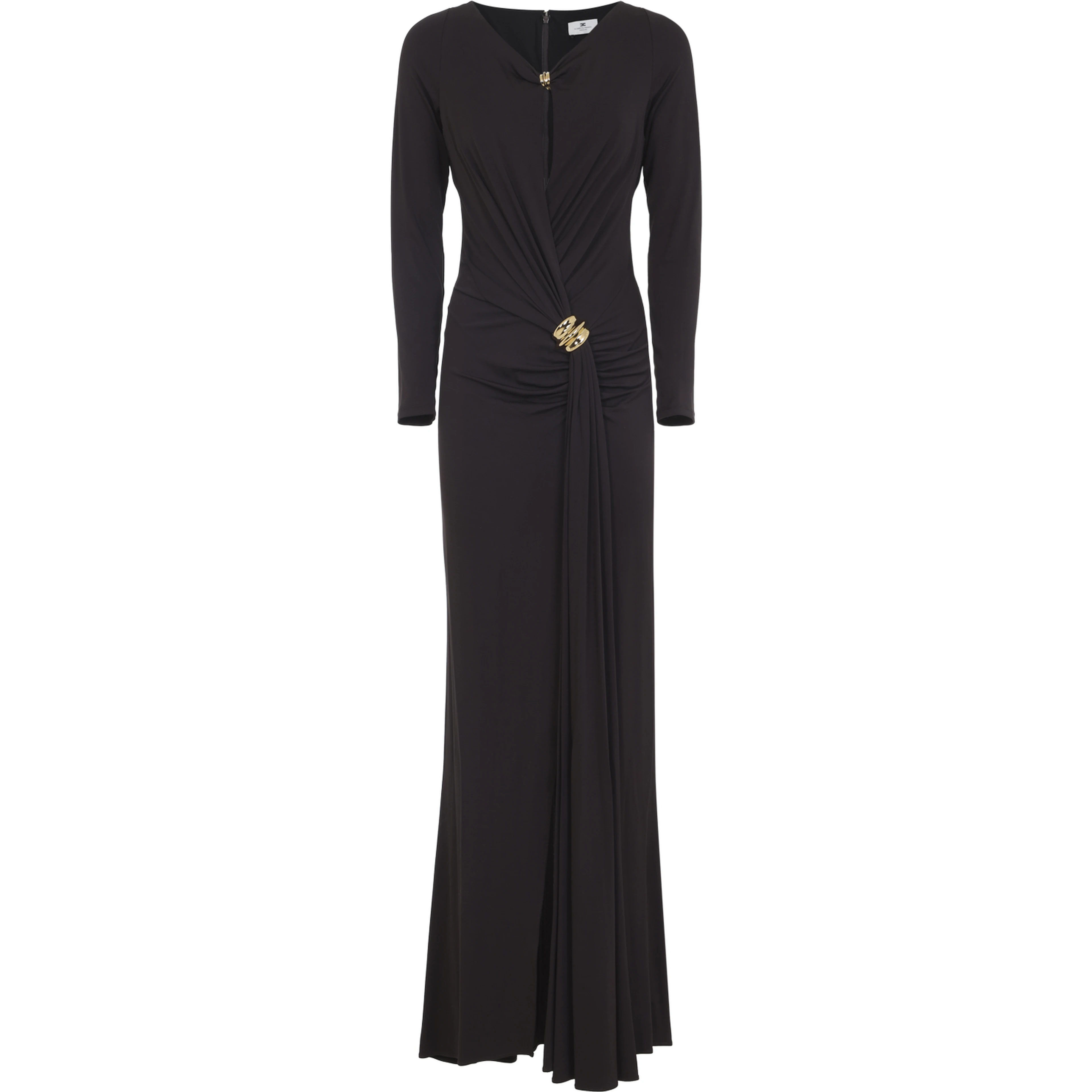 Elisabetta Franchi Jersey Brown Gown