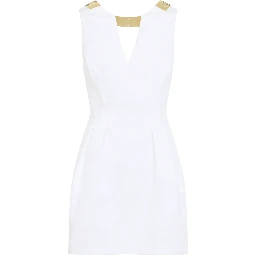 Elisabetta Franchi Mini Dress With Gold Detail