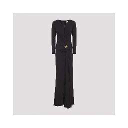 Elisabetta Franchi Jersey Brown Gown