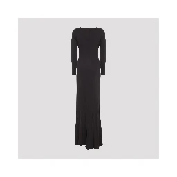 Elisabetta Franchi Jersey Brown Gown