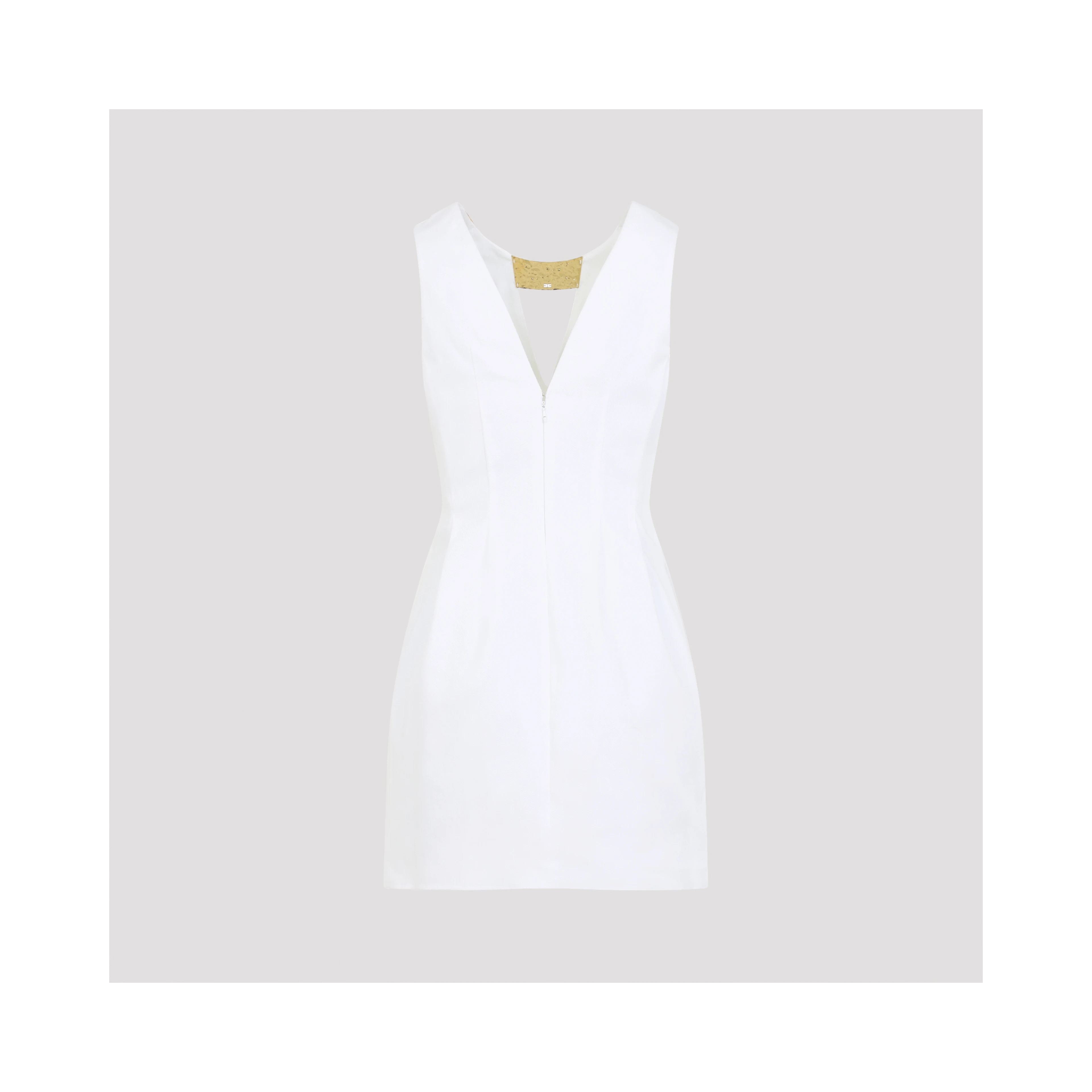 Elisabetta Franchi Mini Dress With Gold Detail