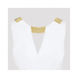 Elisabetta Franchi Mini Dress With Gold Detail