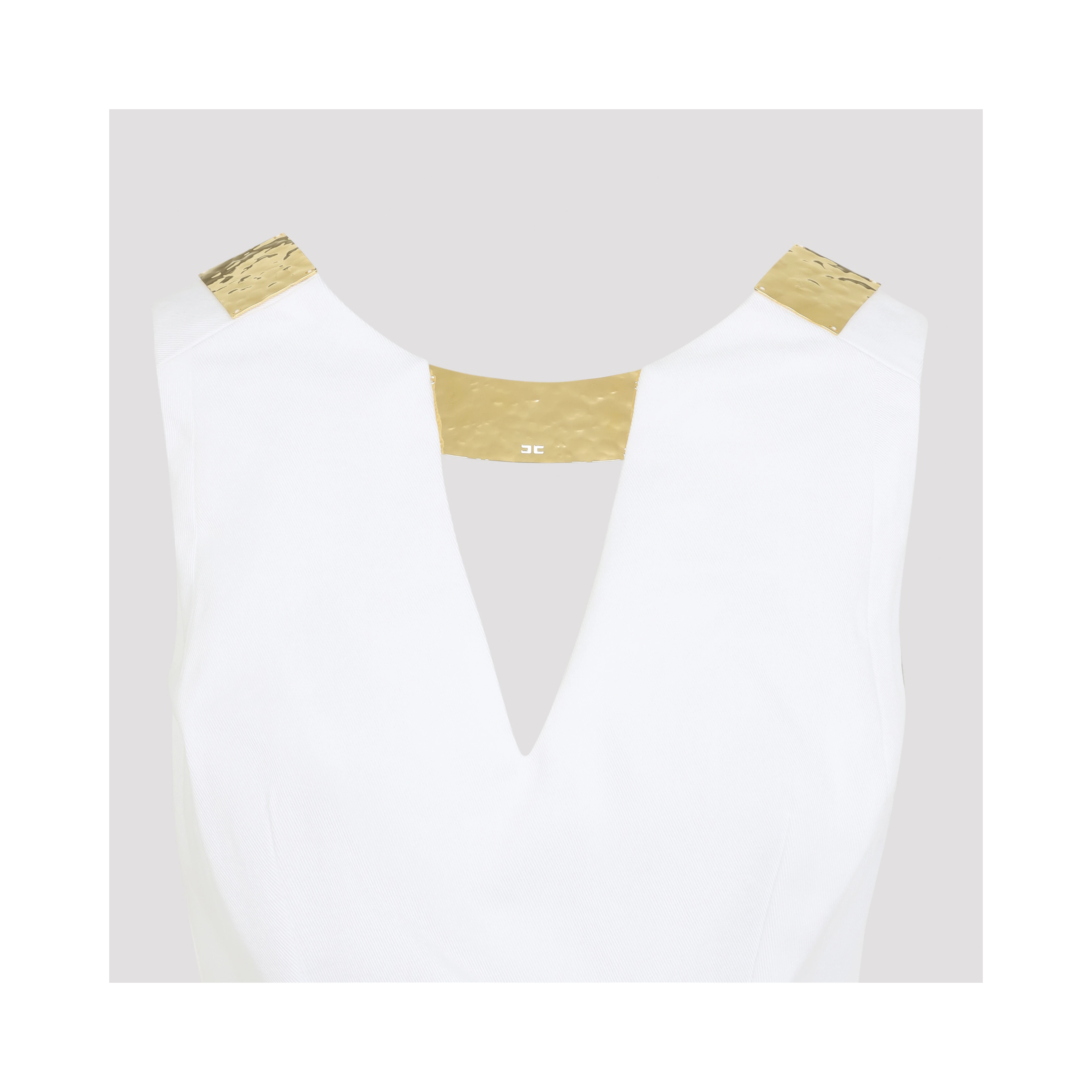 Elisabetta Franchi Mini Dress With Gold Detail