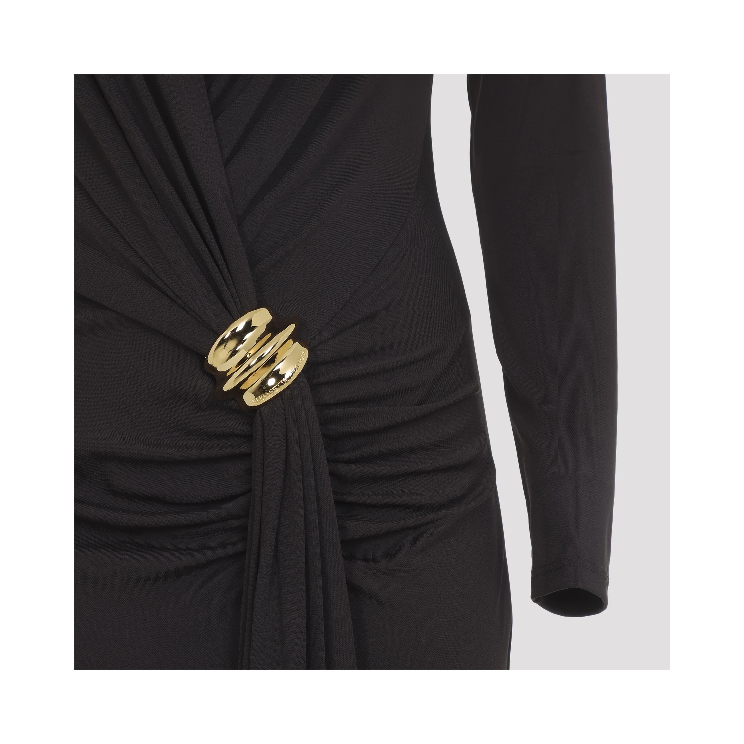Elisabetta Franchi Jersey Brown Gown