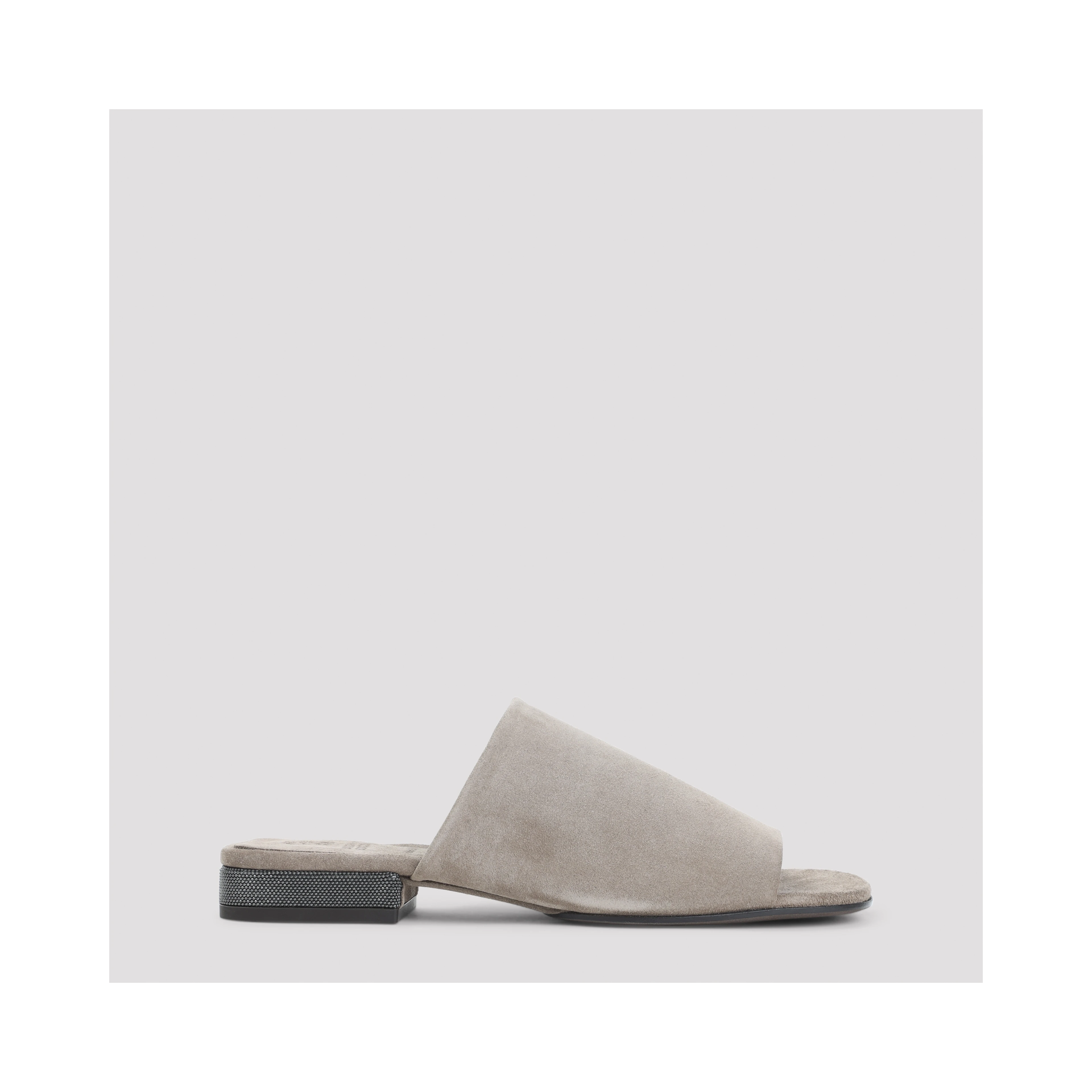 Brunello Cucinelli Suede Flat Sandals