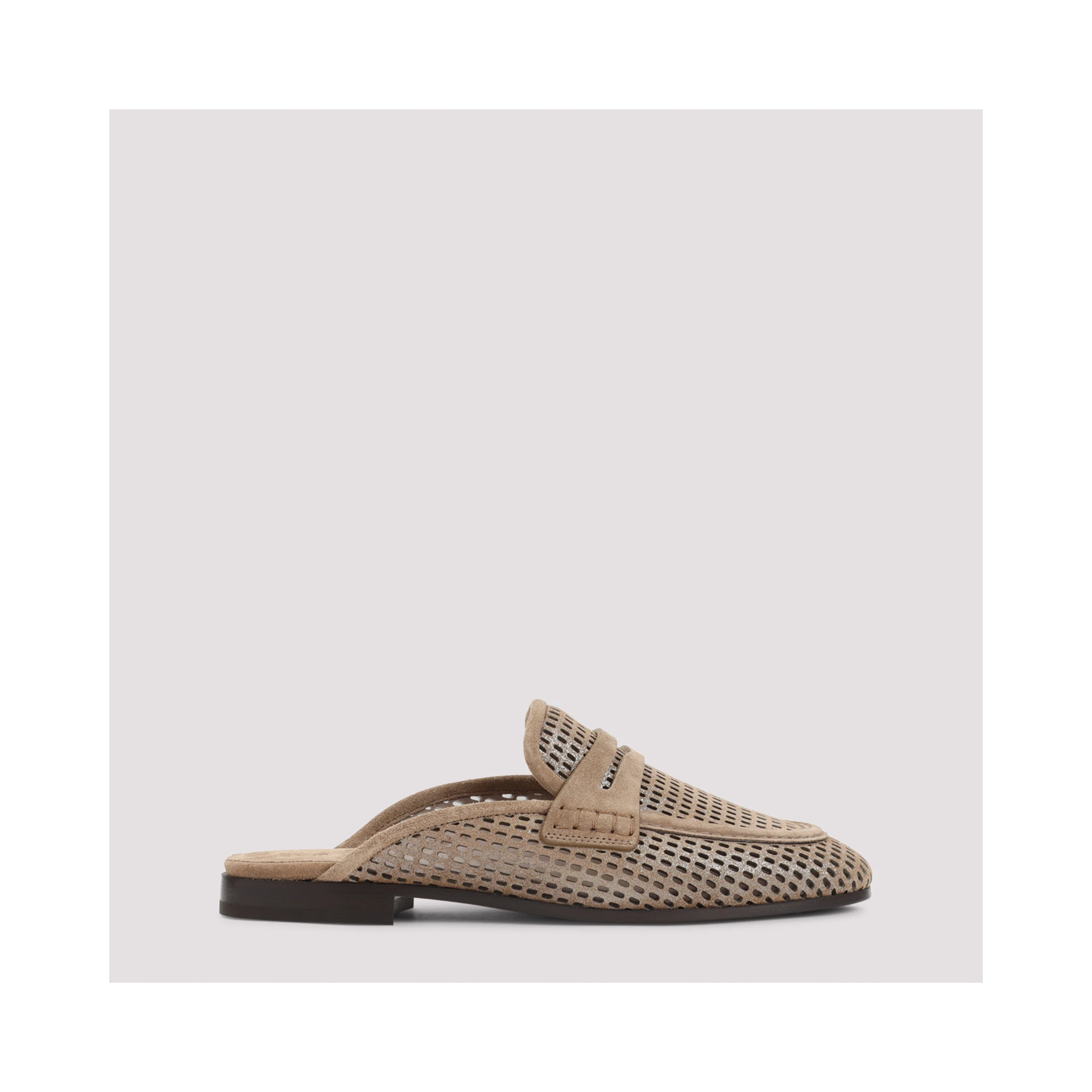 Brunello Cucinelli Suede Leather Mules