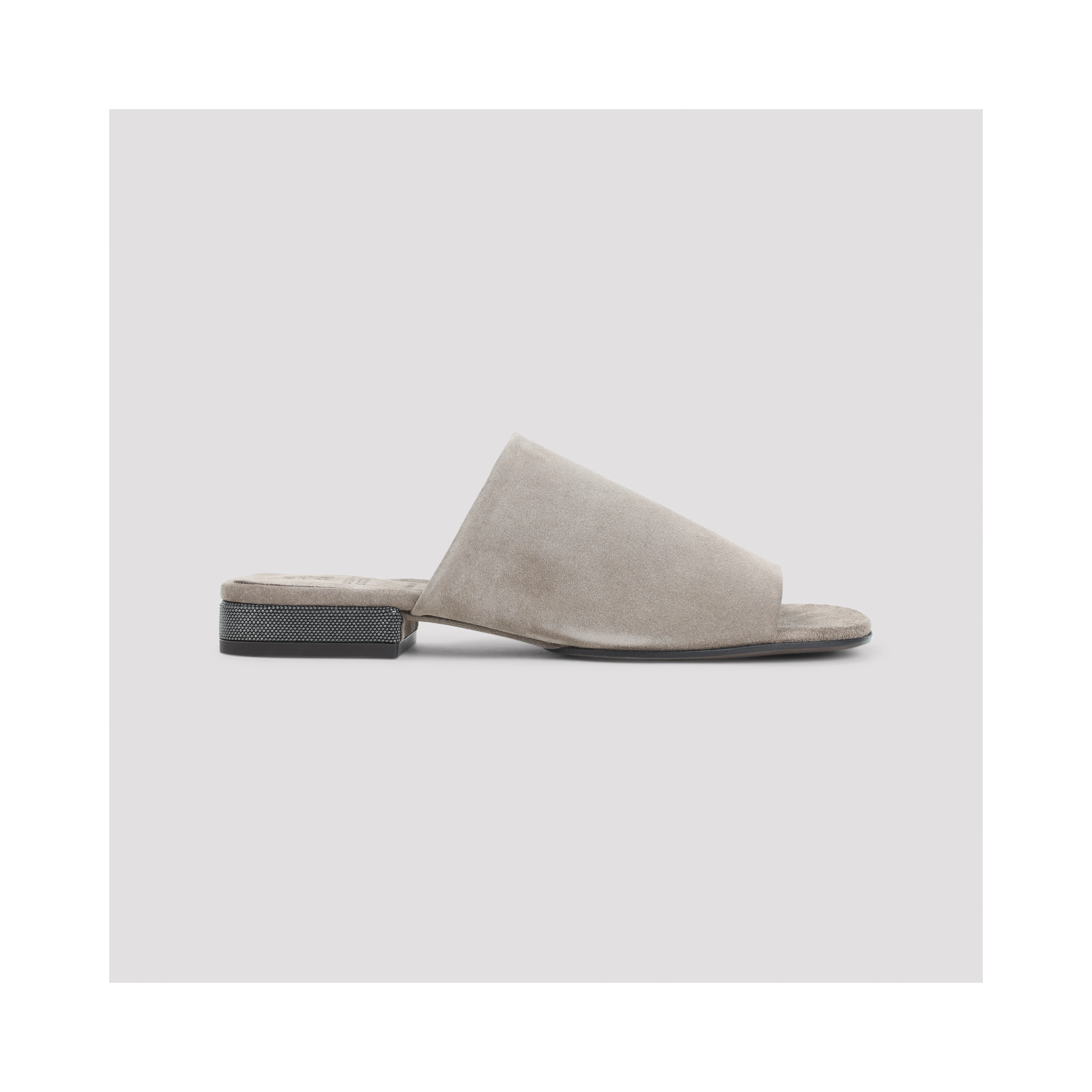 Brunello Cucinelli Suede Flat Sandals