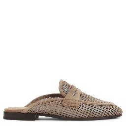 Brunello Cucinelli Suede Leather Mules
