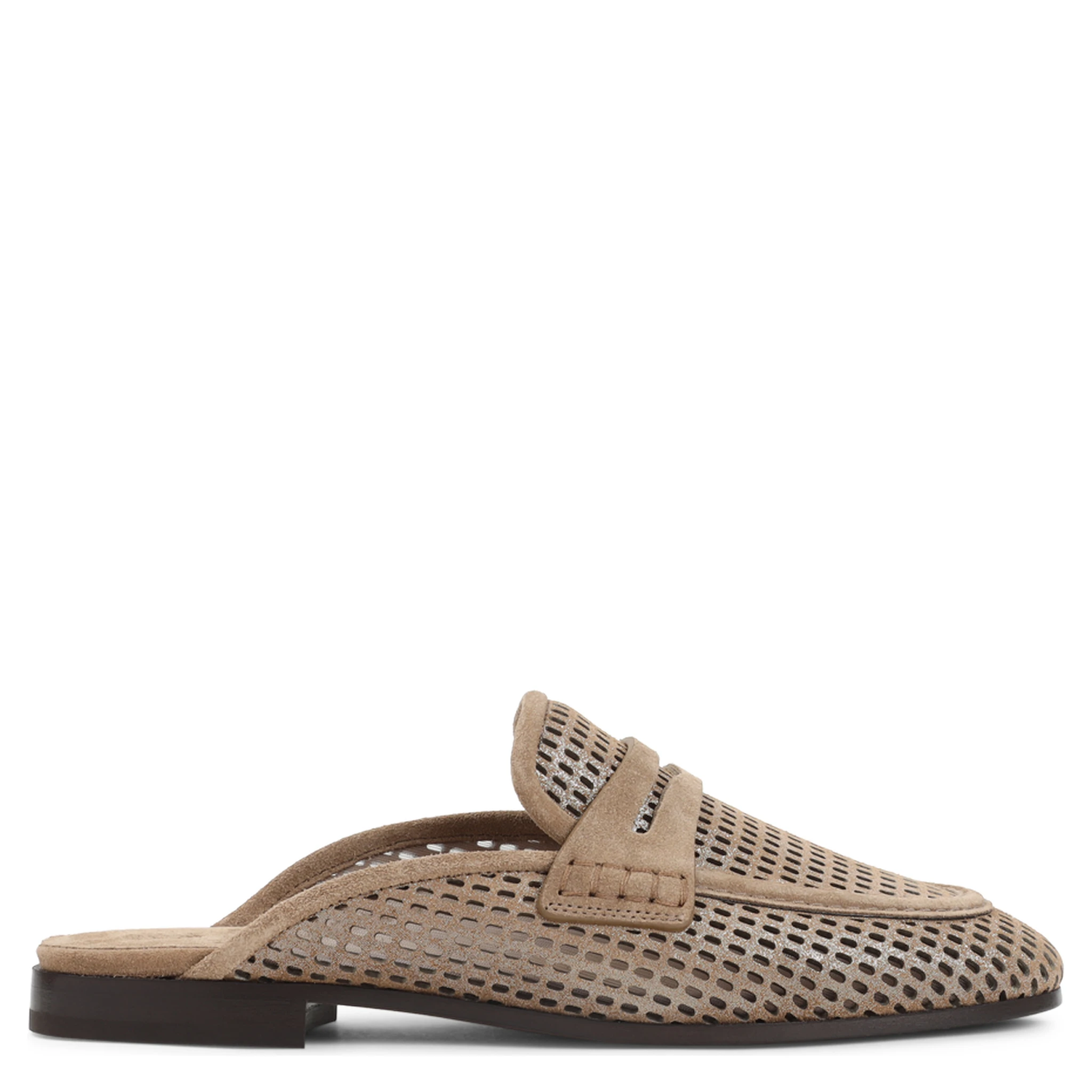 Brunello Cucinelli Suede Leather Mules