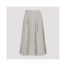 Brunello Cucinelli Cotton Midi Skirt