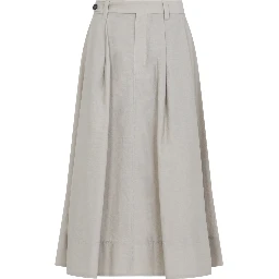 Brunello Cucinelli Cotton Midi Skirt