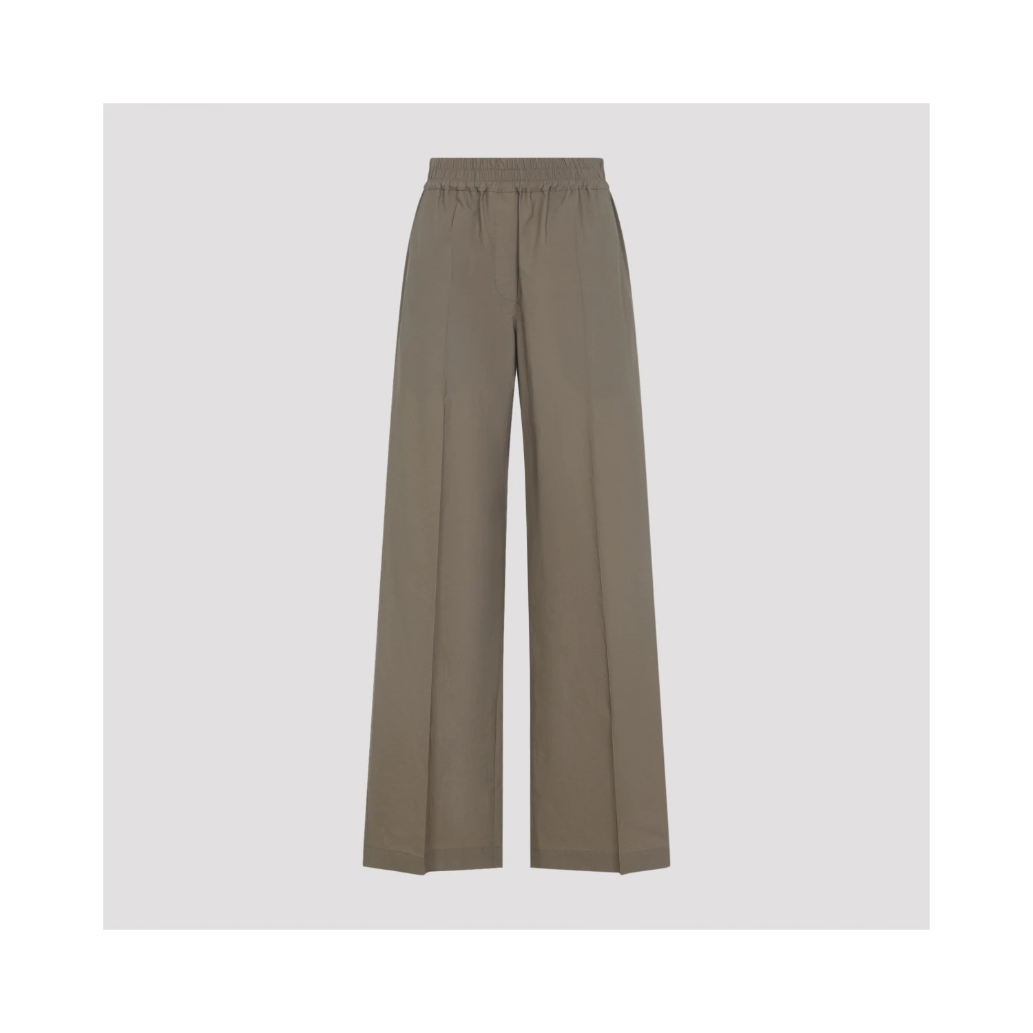 Brunello Cucinelli Wide Leg Cotton Pants