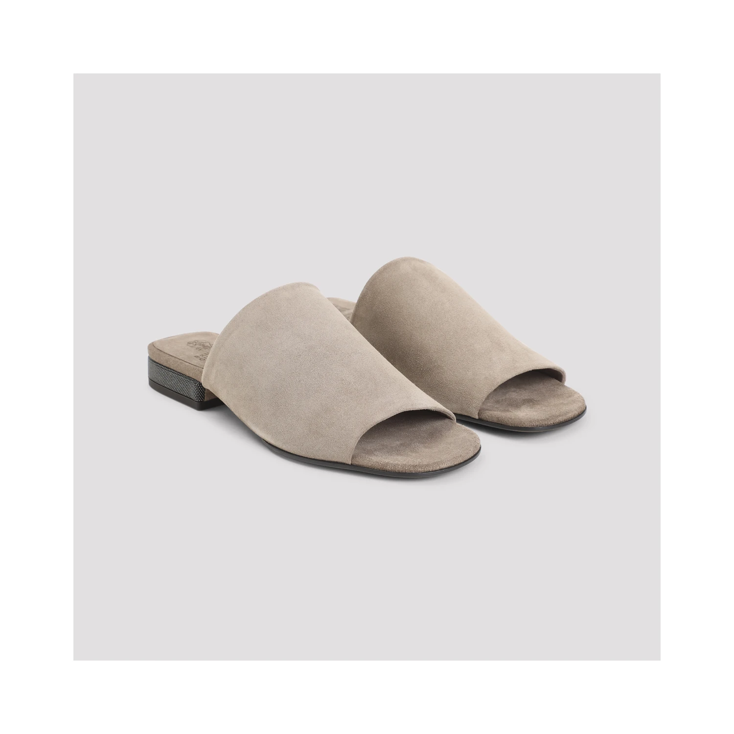 Brunello Cucinelli Suede Flat Sandals