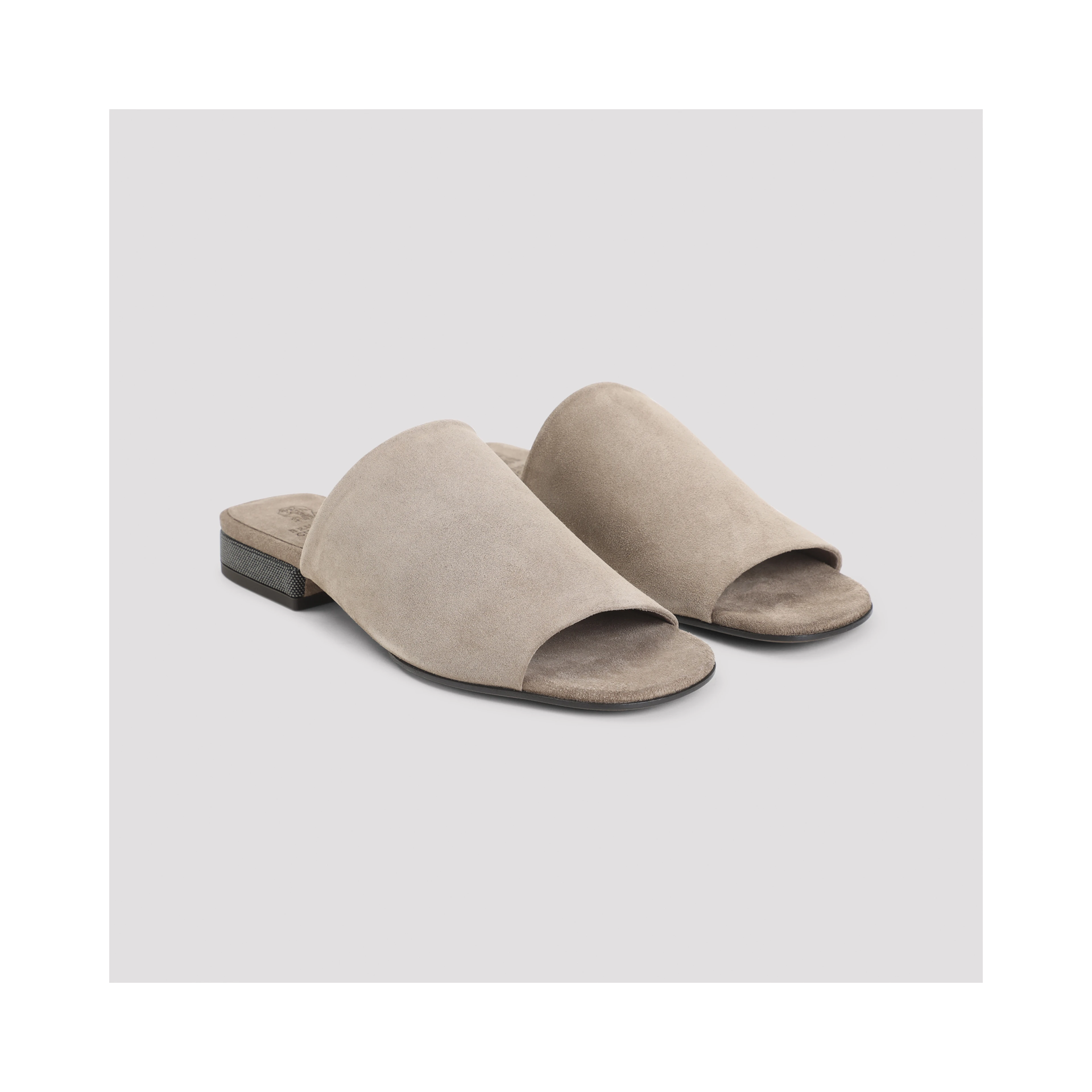 Brunello Cucinelli Suede Flat Sandals