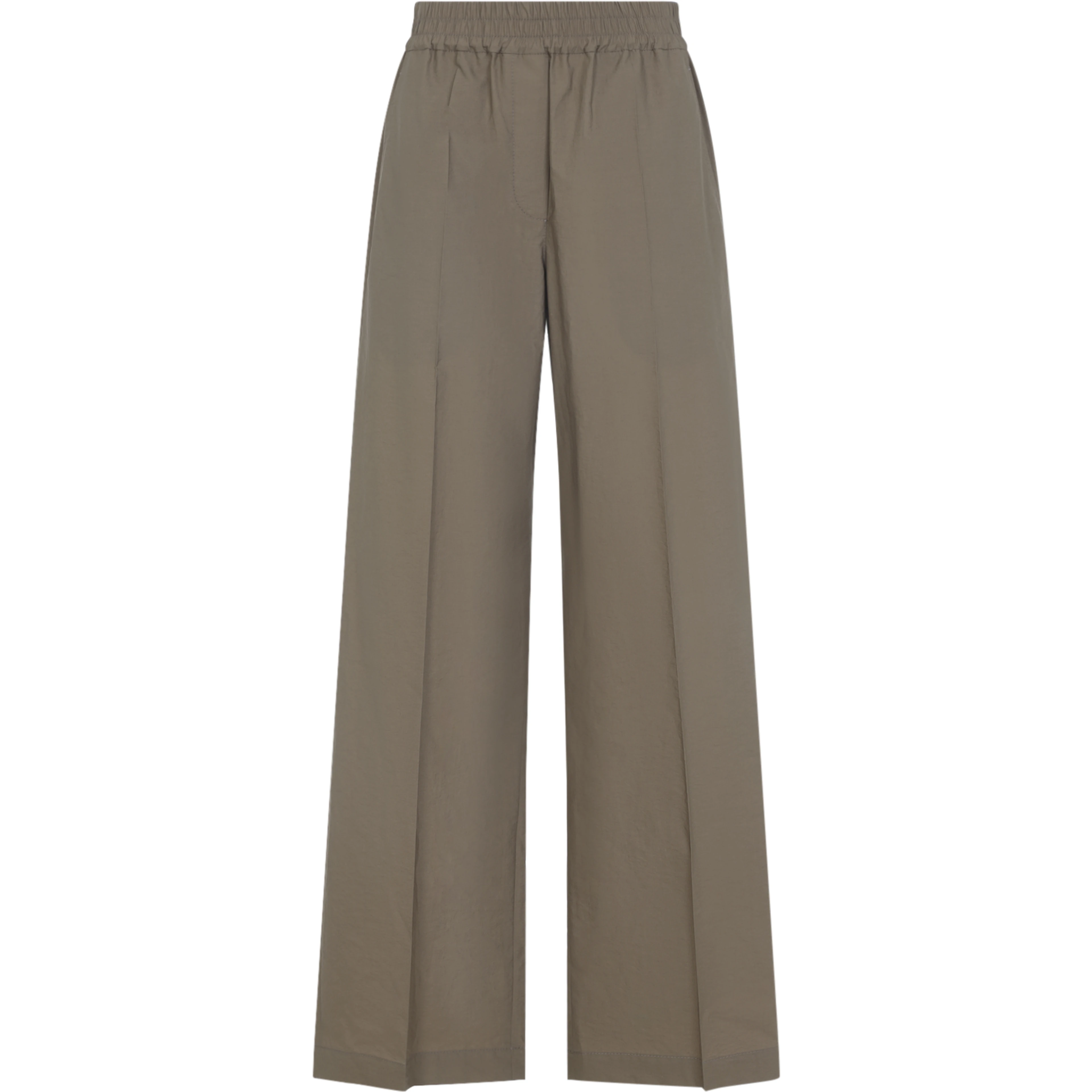 Brunello Cucinelli Wide Leg Cotton Pants