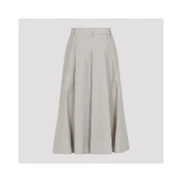 Brunello Cucinelli Cotton Midi Skirt