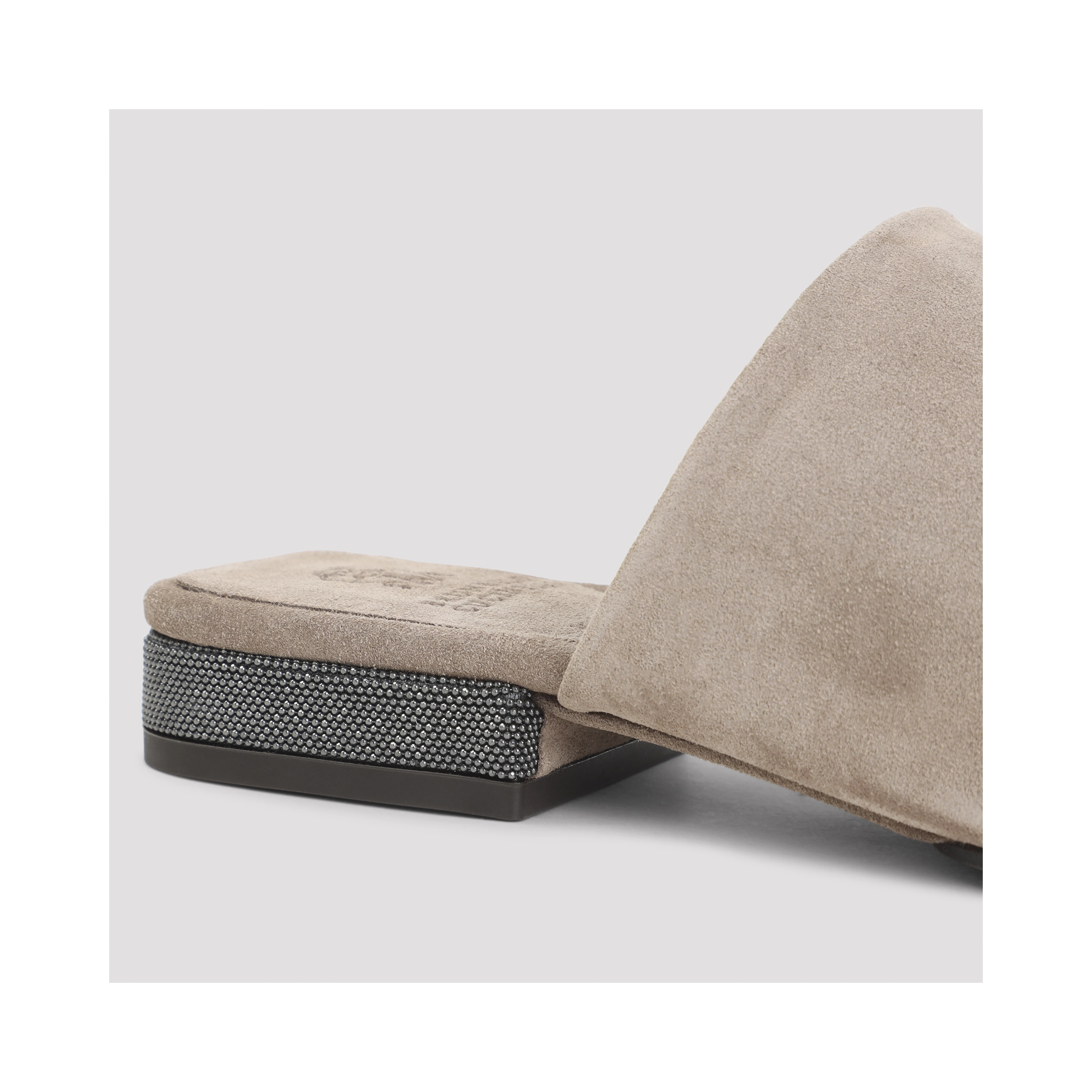 Brunello Cucinelli Suede Flat Sandals