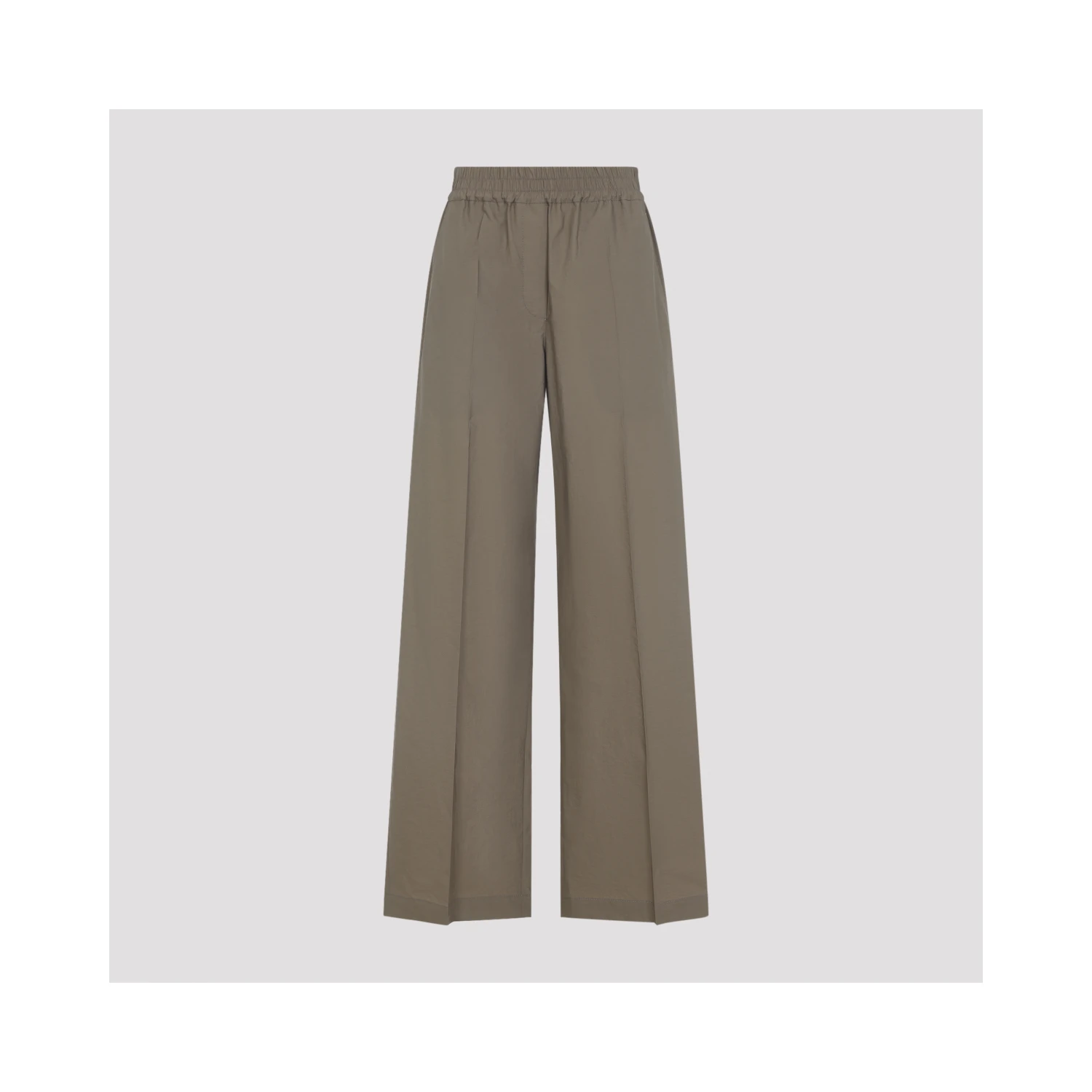 Brunello Cucinelli Wide Leg Cotton Pants