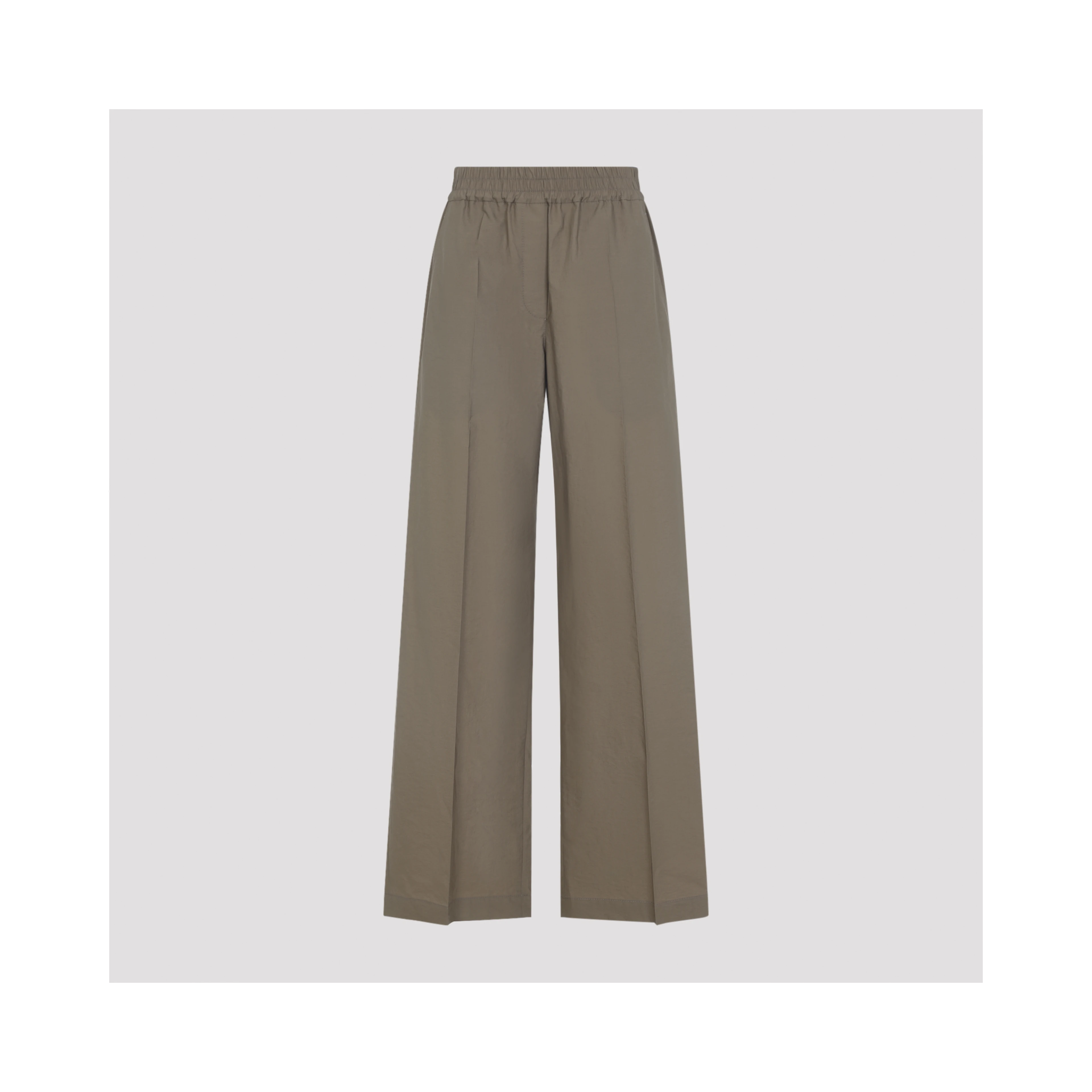Brunello Cucinelli Wide Leg Cotton Pants