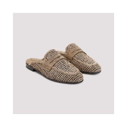 Brunello Cucinelli Suede Leather Mules