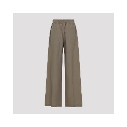 Brunello Cucinelli Wide Leg Cotton Pants