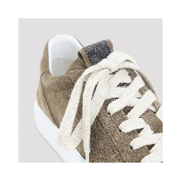 Brunello Cucinelli Suede Leather Sneakers