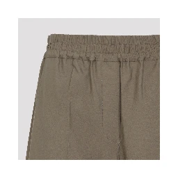 Brunello Cucinelli Wide Leg Cotton Pants