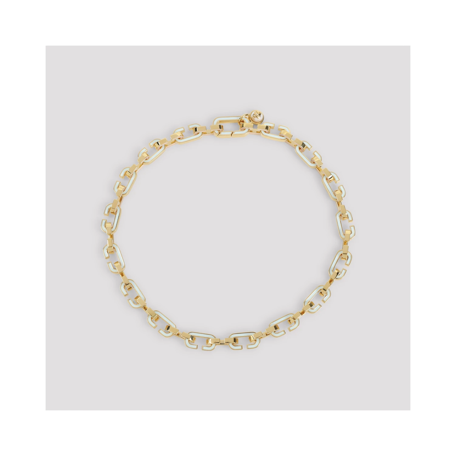 Casablanca Enamel C Link Necklace