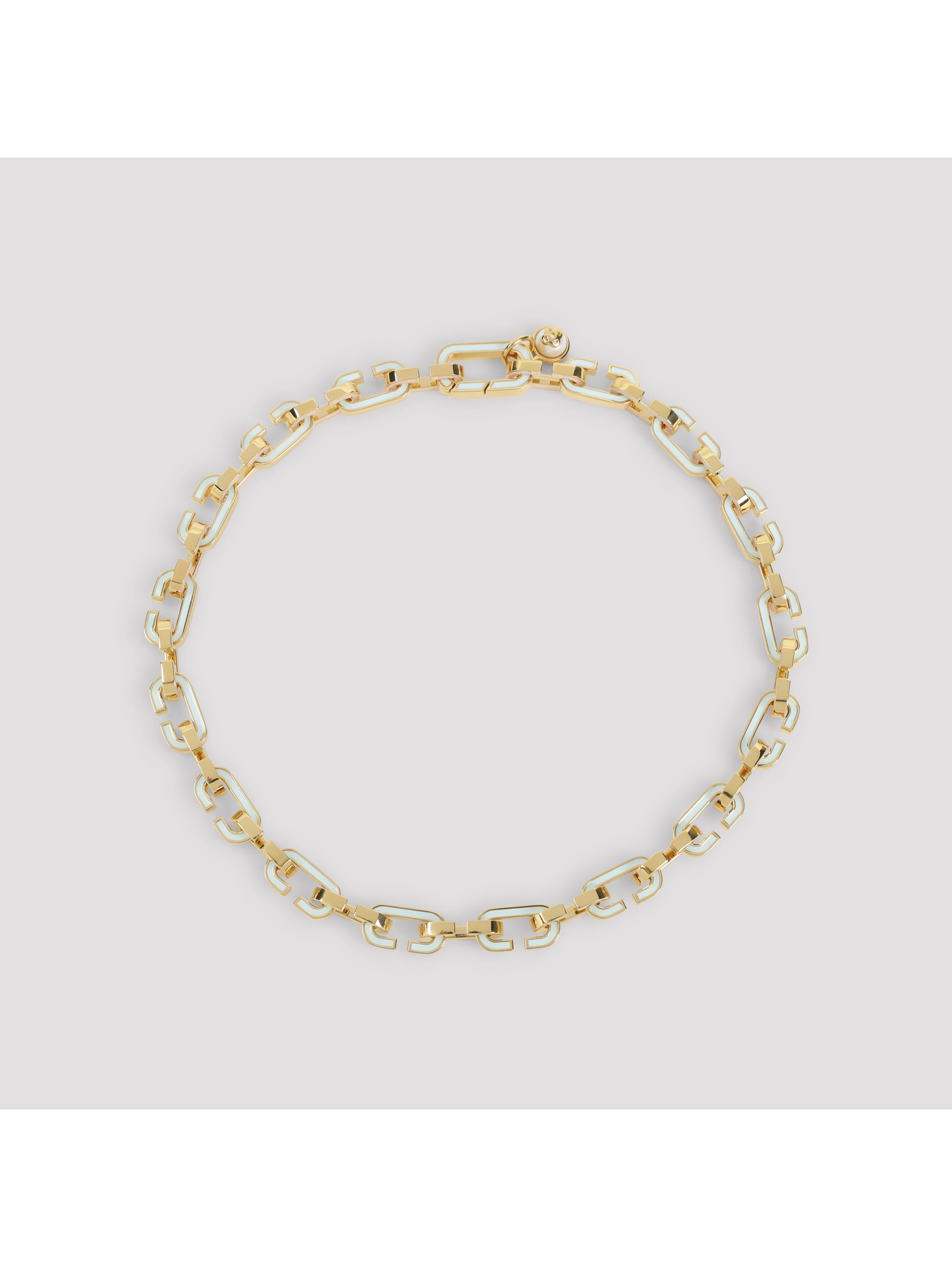 Casablanca Enamel C Link Necklace