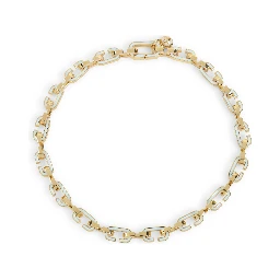 Casablanca Enamel C Link Necklace