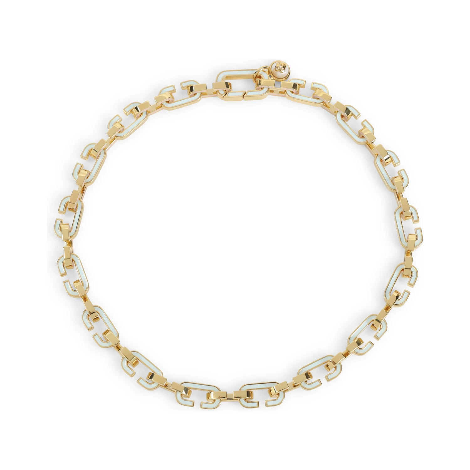 Casablanca Enamel C Link Necklace