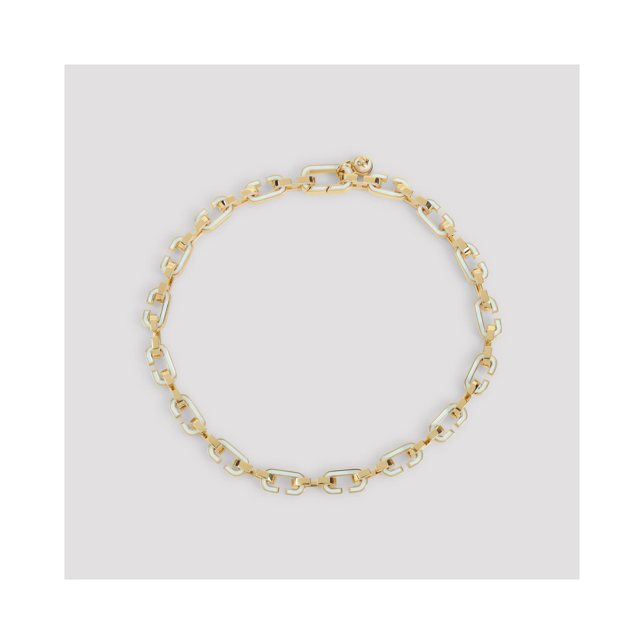 Casablanca Enamel C Link Necklace