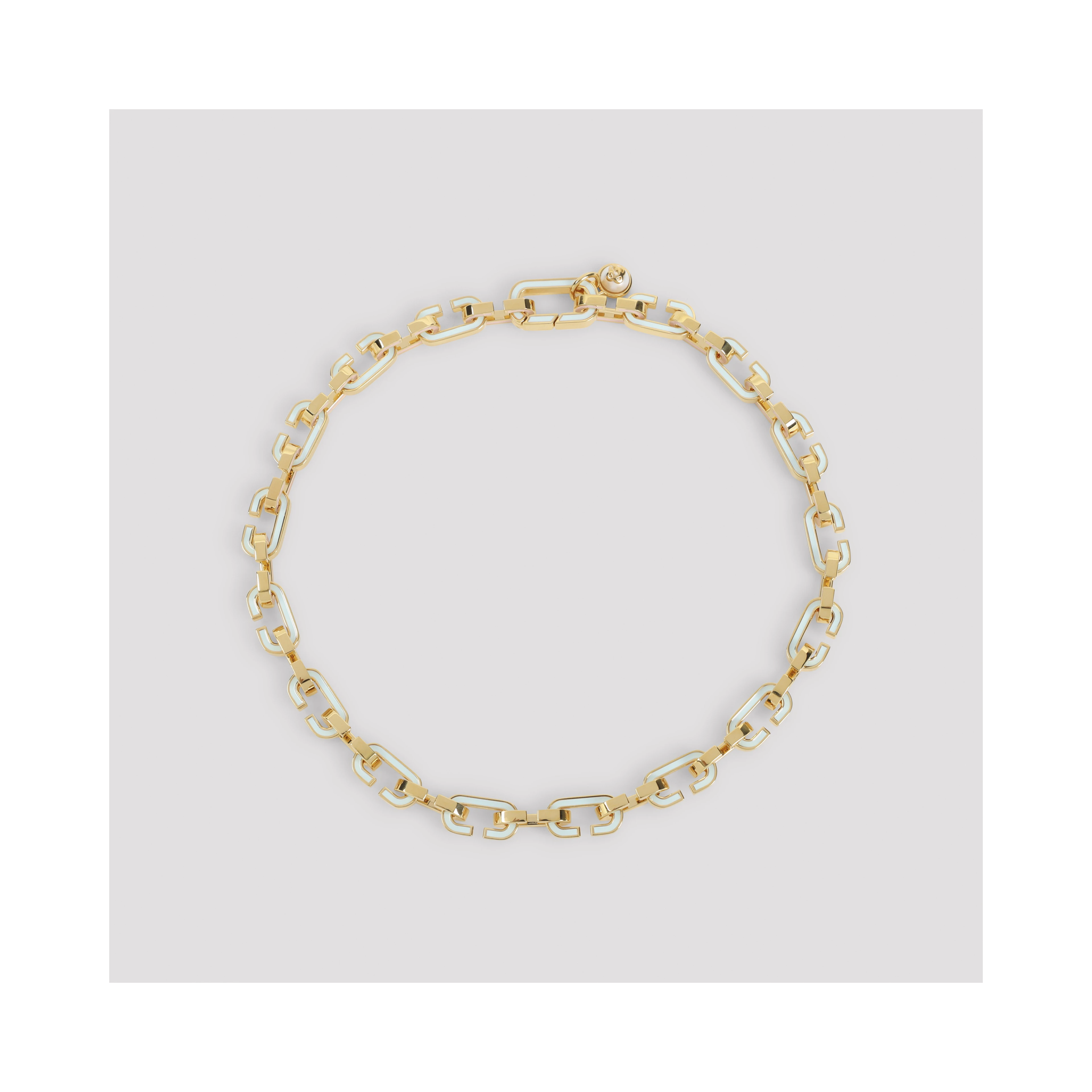 Casablanca Enamel C Link Necklace