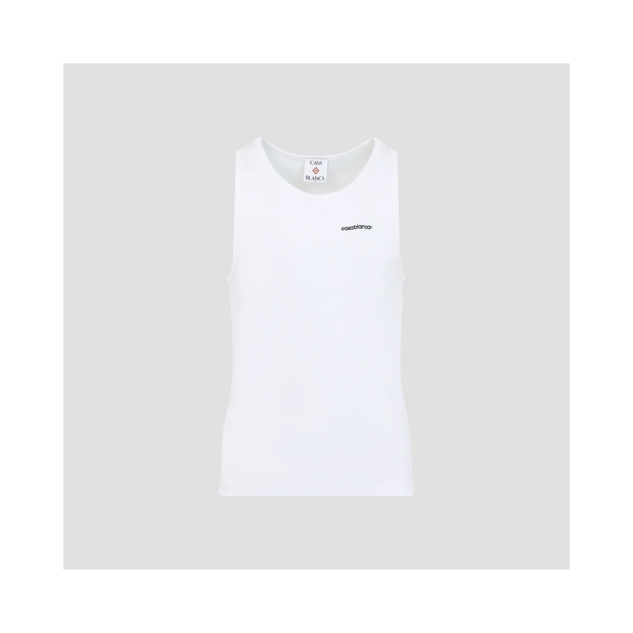 Casablanca Ribbed Tank Top