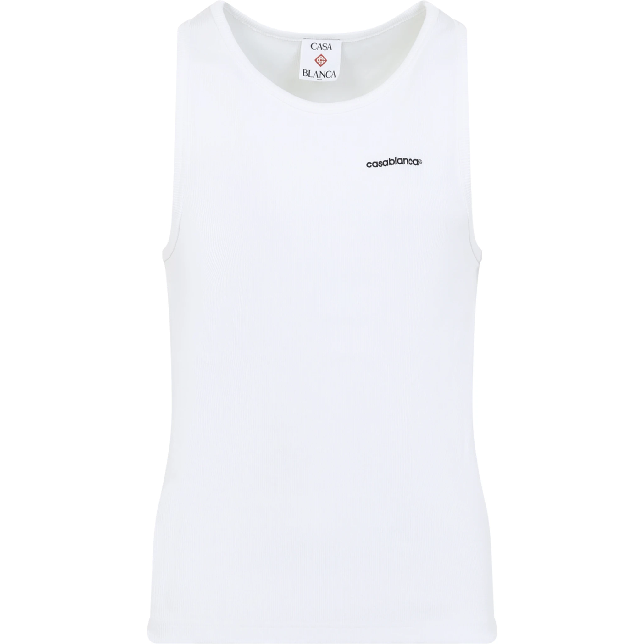 Casablanca Ribbed Tank Top