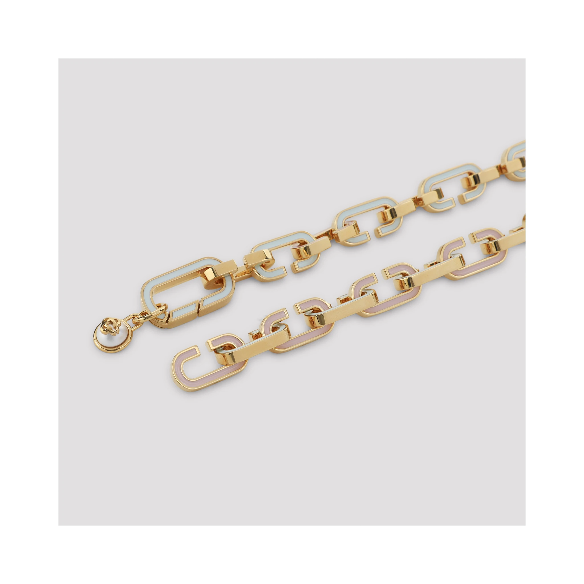 Casablanca Enamel C Link Necklace