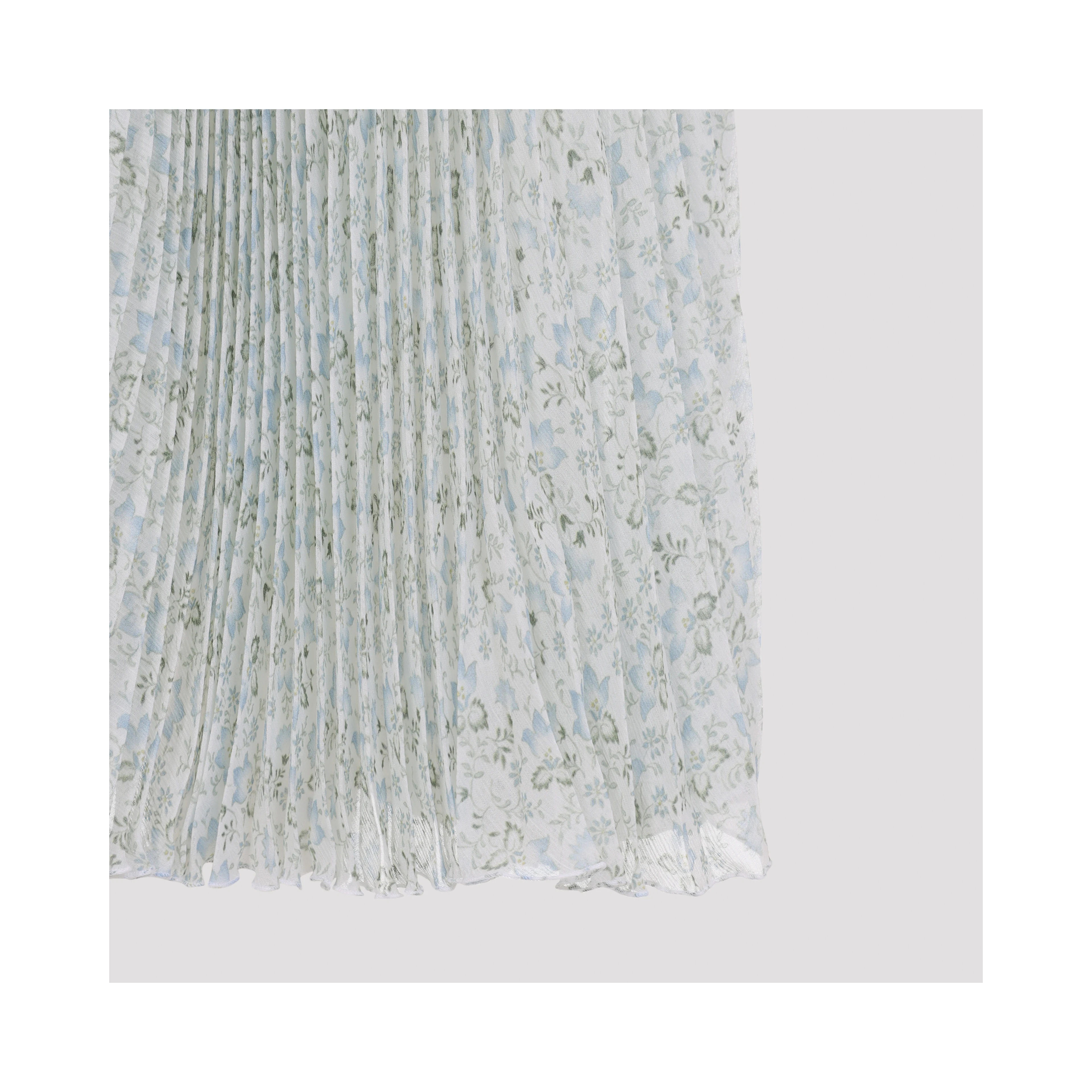 Ermanno Scervino Plisse Printed Midi Skirt
