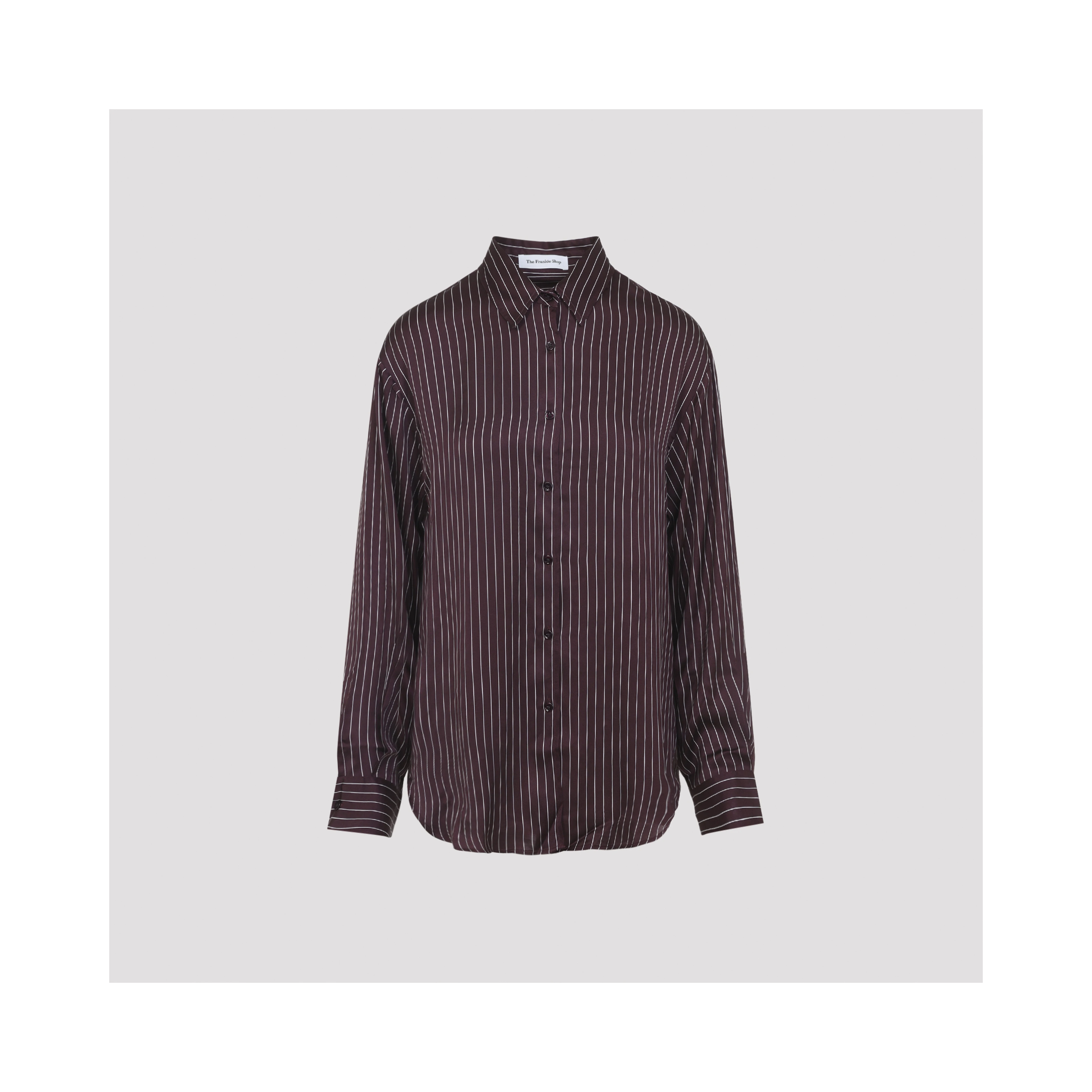 The Frankie Shop Peri Satin Fluid Shirt