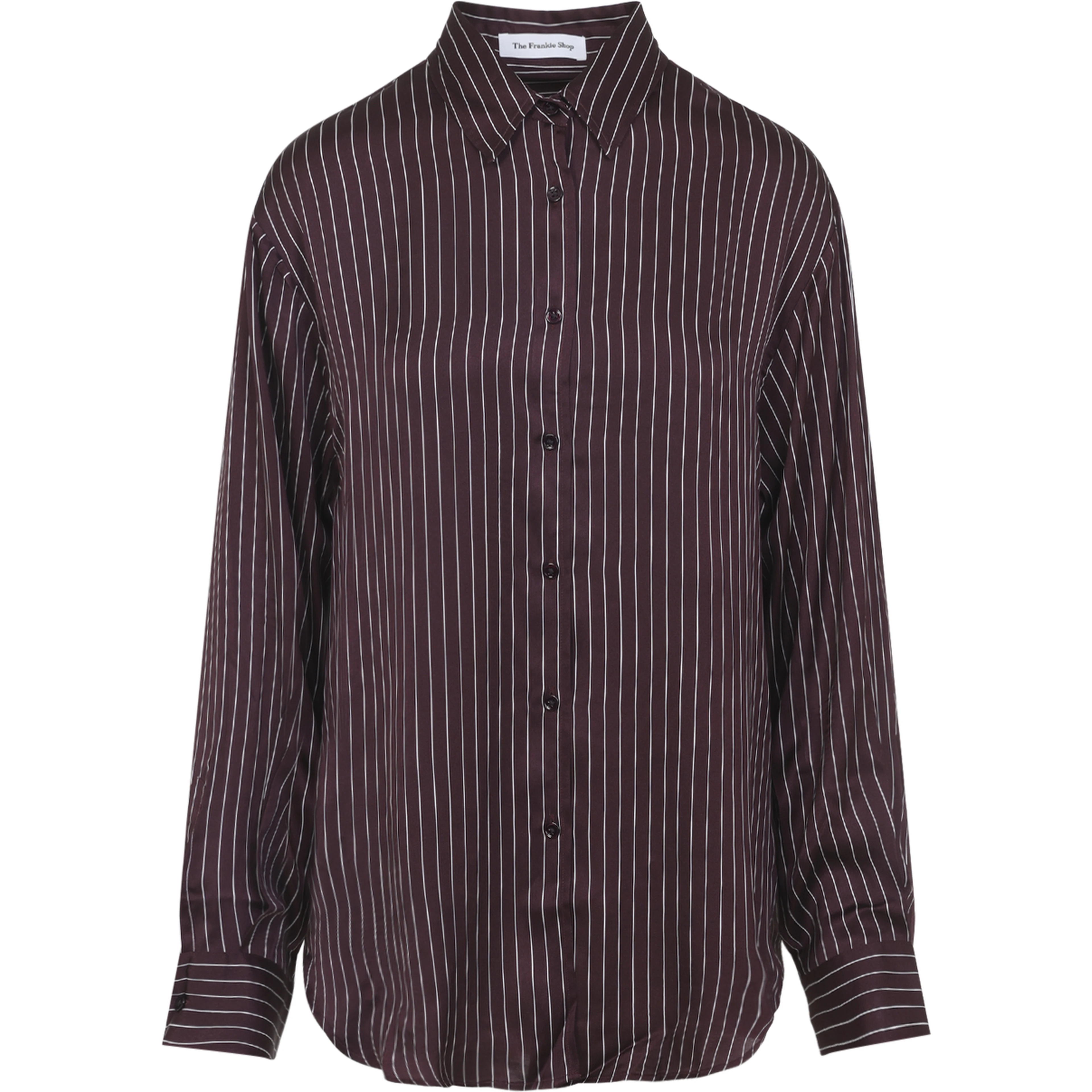 The Frankie Shop Peri Satin Fluid Shirt