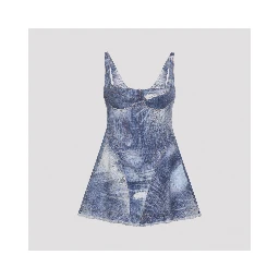 Roberto Cavalli Cotton Mini Dress