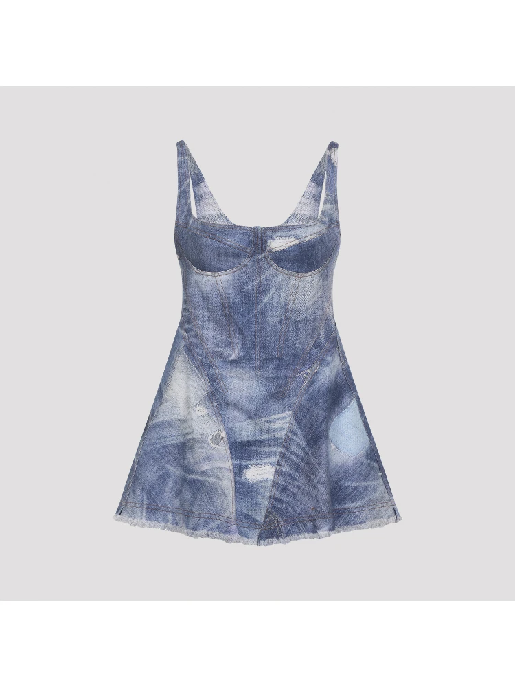 Roberto Cavalli Cotton Mini Dress